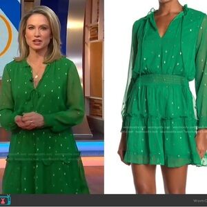 NSR Emma Floral Print Ruffle Dress